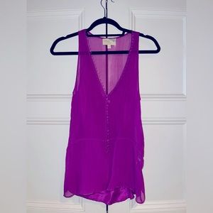 ELIZABETH AND JAMES Silk Sleeveless Blouse